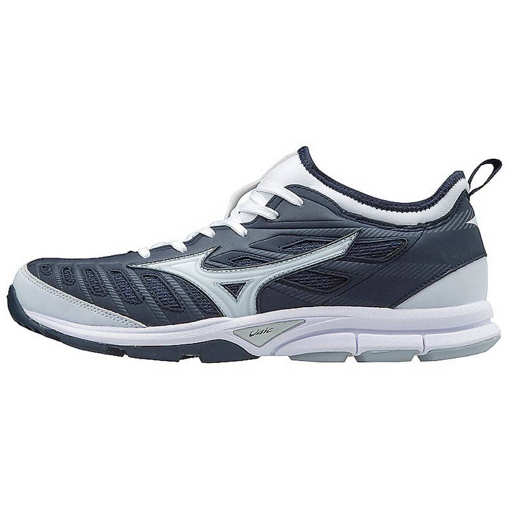 Scarpe Baseball Mizuno Player’s Trainer 2 Turf Uomo - Blu Marino/Bianche - 23791-MQGP